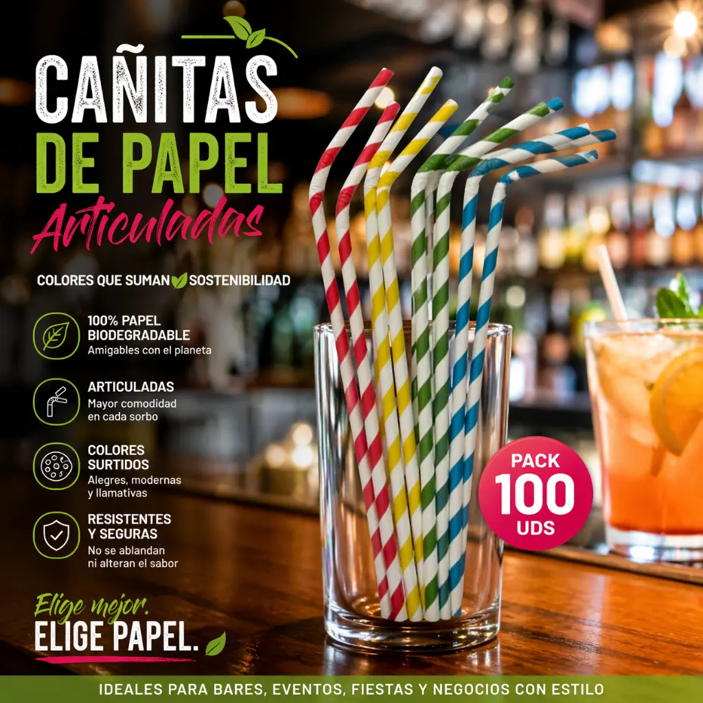 Cañitas de papel articuladas anuncio .webp