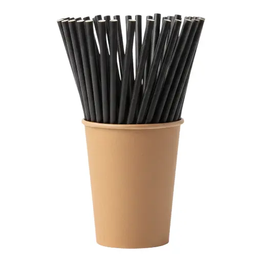 Cañitas de papel negra tecno .webp