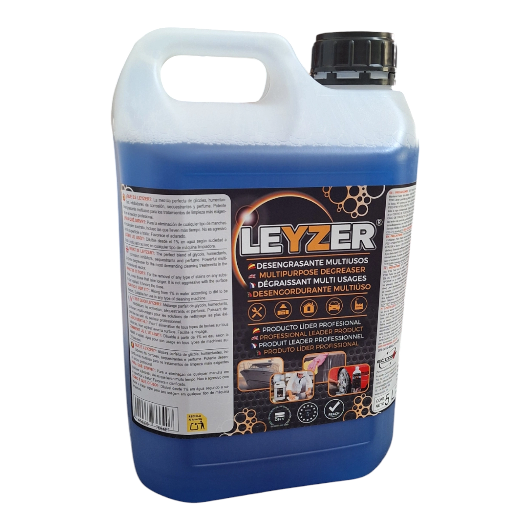 Desengrasante multiusos profesional Leyzer 5 L