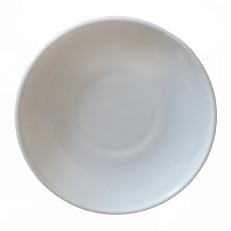 [472282] Plato blanco para café 13 cm P/6 uds