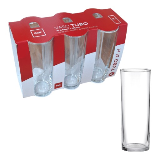 [9319] Vaso tubo de cristal Cok 31 cl Pack 6 und
