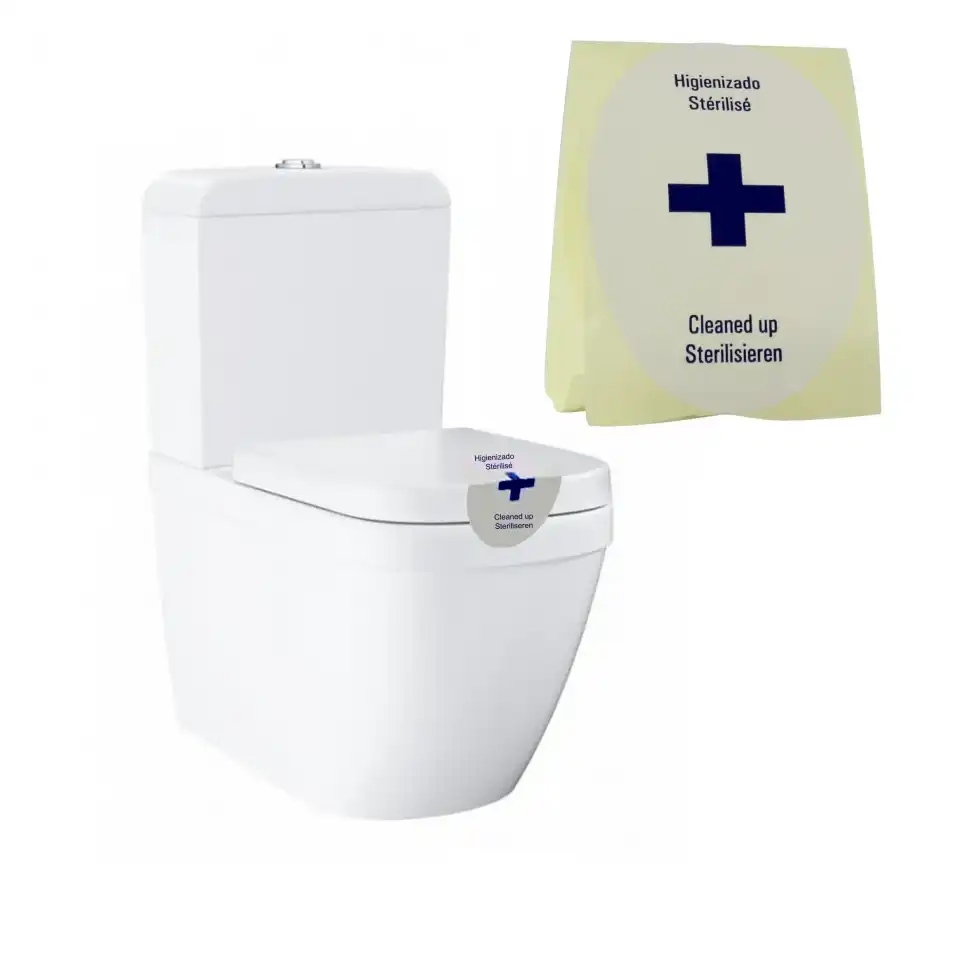 [PRECINTOWCT] Precinto señal pegatina para papel wc P/1000 uds