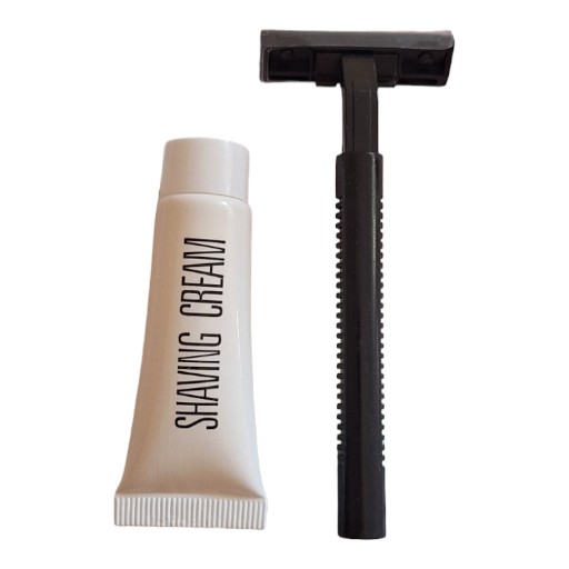 [SETCAT8JZP] Set de afeitado más tubo crema 10 g C/500 uds