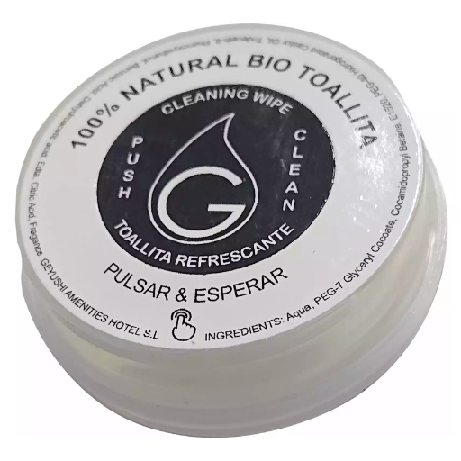 [TCH] Toallita compacta húmeda biodegradable
