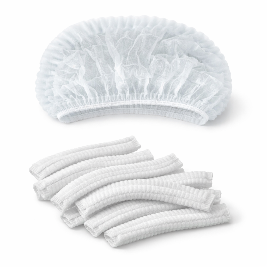 [GOPPA2000001] Gorro desechable TST PP de acordeón blanco P/100 uds