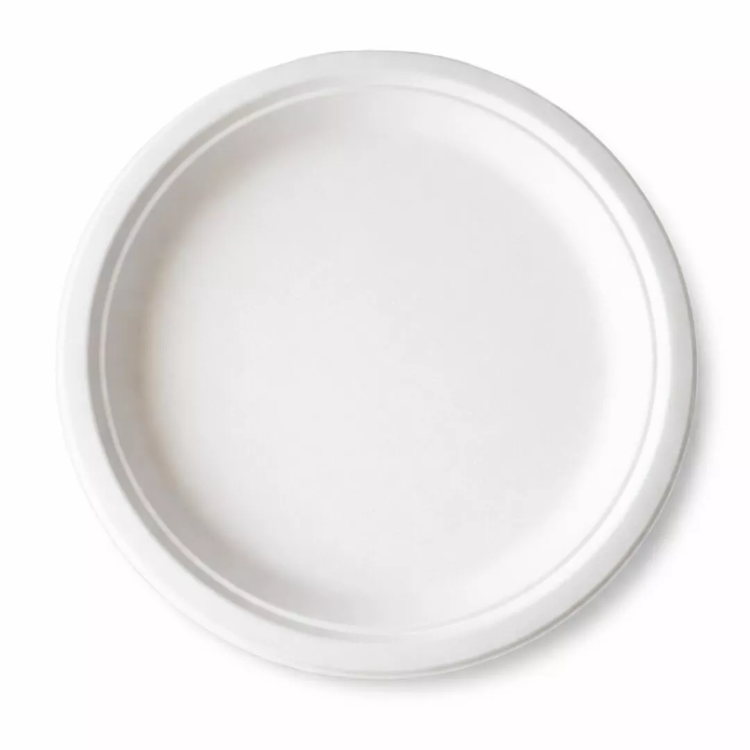 [ECO011] Plato llano biodegradable 22 cm P/50 uds