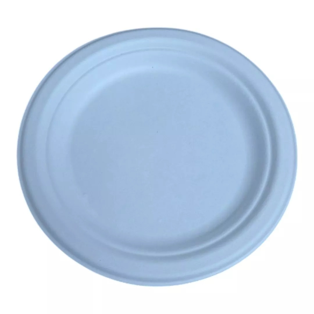 Plato llano biodegradable 17 cm P/50 uds