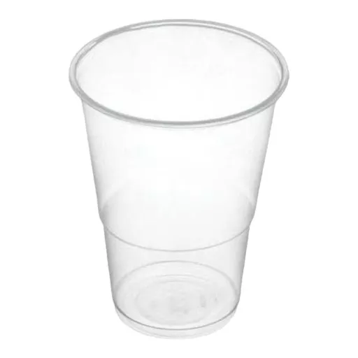 Vaso de plástico transparente 300 cc P/50 uds