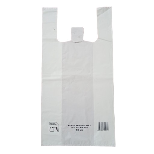[20210] Bolsa de asa blanca 35x50 Paquete 1 Kg