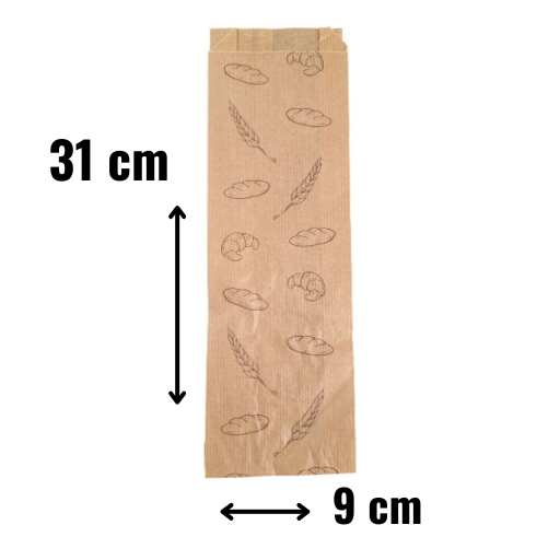 [BOPAPA000002] Bolsa de papel kraft 9+5x32 C/1000 uds