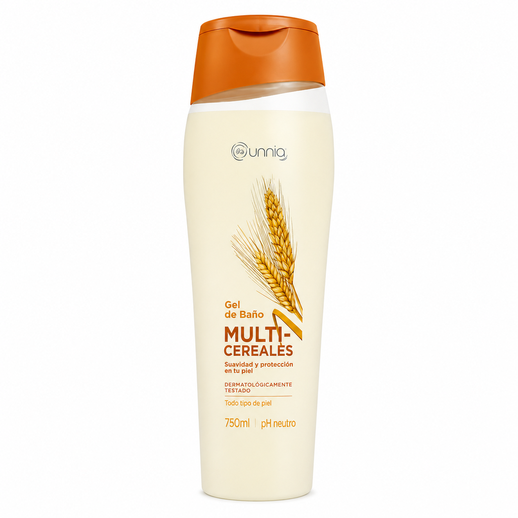 [653436] Gel de baño multicereales unnia 750 ml.