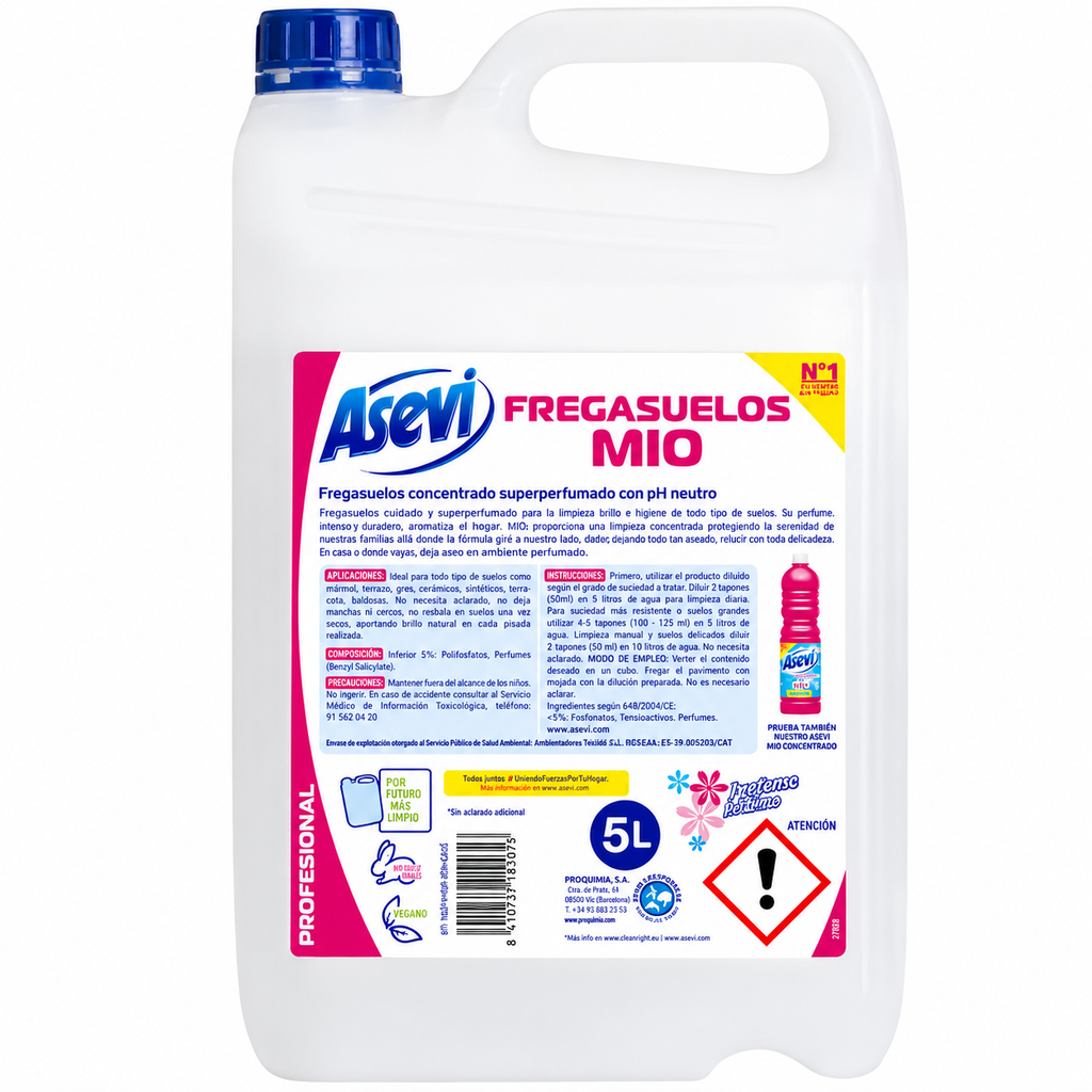 [21162] Fregasuelos concentrado Asevi Mio 5 L