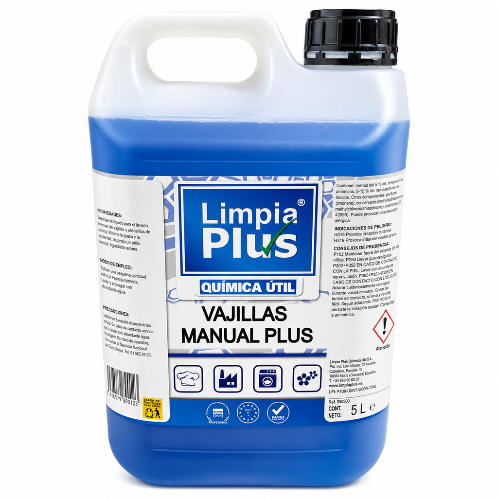 [51001] Lavavajillas manual profesional Aquaplus 5 L